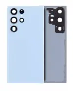 Capac Spate Sticla Samsung Galaxy S23 Ultra (S918) Service Pack (Sky Blue)