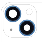 Lentila Camera Spate Cu Suport Si Rama iPhone 13 / 13 Mini ( 2 Piece) AMPlus (Blue)