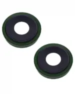 Lentila Camera Spate Cu Suport Si Rama For iPhone 13 / 13 Mini  ( 2 Piece) AMPlus (Green) - imagine 3