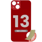 Capac Spate Sticla iPhone 13 (No Logo) (Red)