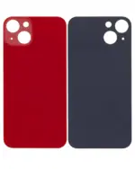 Capac Spate Sticla iPhone 13 (No Logo) (Red) - imagine 2