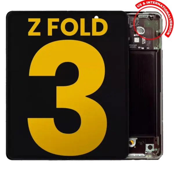 Display telefon Samsung Galaxy Z Fold 3 5G Refurbished (Black) (Inner)