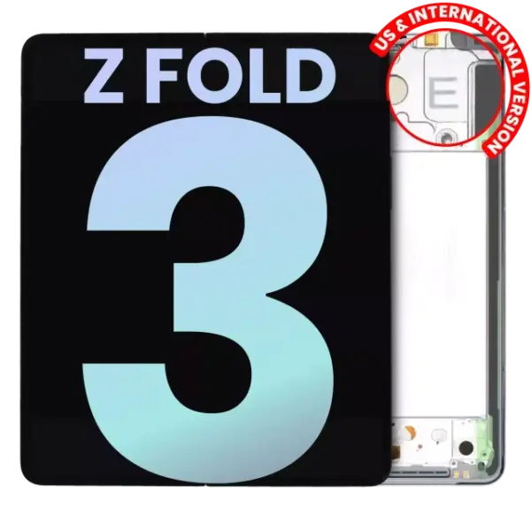 Display telefon Samsung Galaxy Z Fold 3 5G Service Pack (Silver) (Inner)