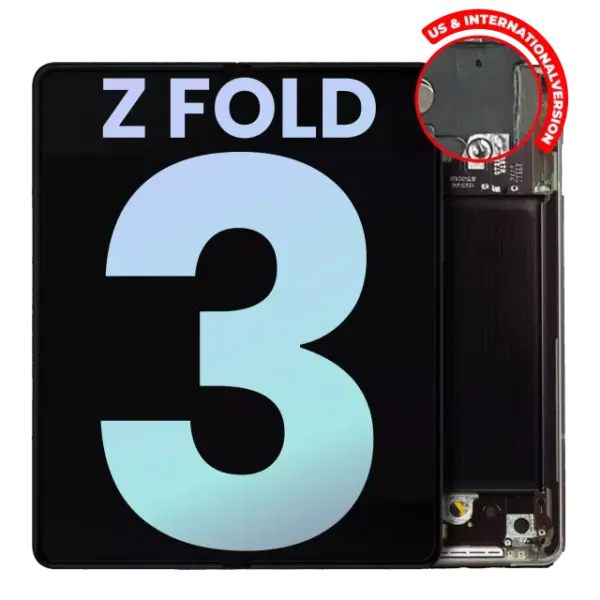 Display Samsung Galaxy Z Fold 3 5G Oled Service Pack (Black) (Inner)
