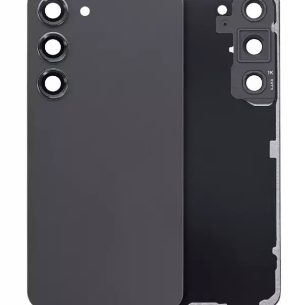 Capac Spate Sticla Samsung Galaxy S23 (S911) Service Pack (Phantom Black)
