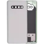 Capac Spate Sticla Cu Lentile Camera Samsung Galaxy S10 Plus Service Pack (Prism Silver)
