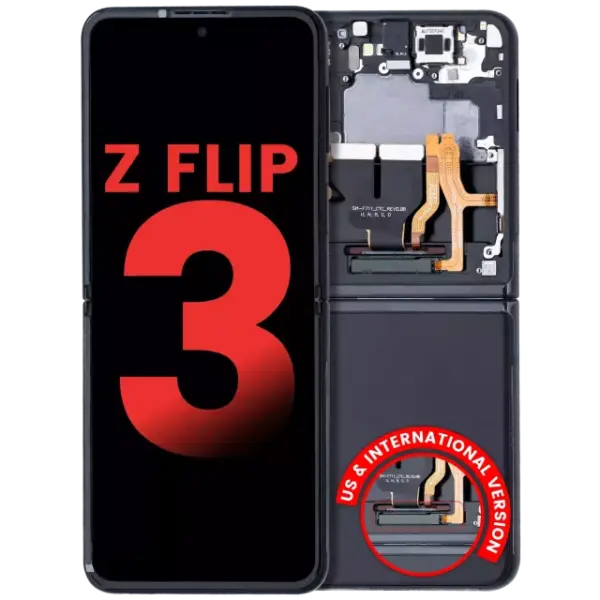 Display telefon Samsung Galaxy Z Flip 3 5G (F11) AMPlus (Black) (Inner)