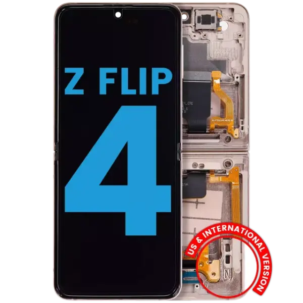 Display telefon Samsung Galaxy Z Flip 4 5G AM (In-Cell LTPS) (Pink) (Inner)