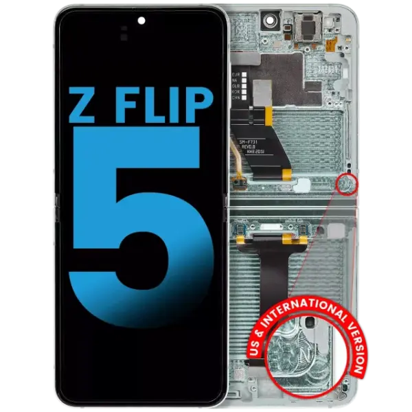 Display telefon Samsung Galaxy Z Flip 5 (F731) AM (In-Cell LTPS) (Mint) (Inner)