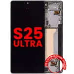 Display cu rama telefon Samsung Galaxy AMPlus (Titanium Jet Black)