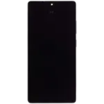 Display cu rama telefon Samsung Galaxy AMPlus (Titanium Jet Black) - imagine 3