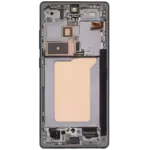 Display cu rama telefon Samsung Galaxy AMPlus (Titanium Jet Black) - imagine 4