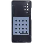 Capac Sticla Spate Cu Lentila Camera Samsung Galaxy A71 5G (A716V / 2020) Service Pack (Prism Cube Black) - imagine 3