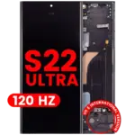 Display cu Rama Samsung Galaxy S22 Ultra 5G AM Plus (120Hz) (Phantom Black)