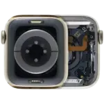 Ansamblu Carcasa Apple Watch Series 6 (40mm) Pull A (Stainless / Gold)