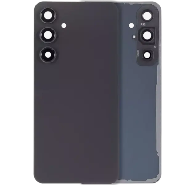 Capac Sticla Spate Cu Lentila Camera Samsung Galaxy S24 FE (No Logo) AMPlus (Graphite)