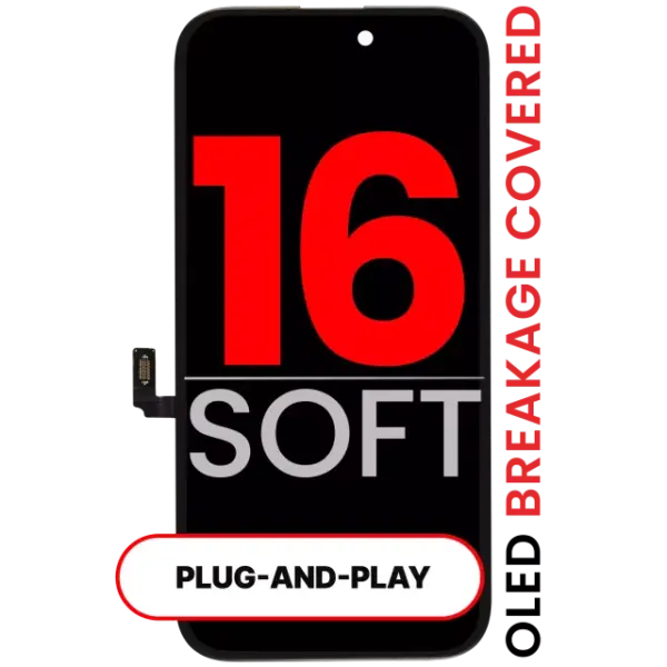 Display iPhone 16 Soft Oled AMPro XO7 (Fără „Unknown Part” / Fără transfer IC)