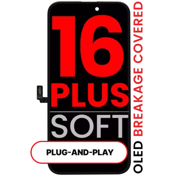 Display iPhone 16 Plus AMPro XO7 Soft Oled (Fără „Unknown Part” / Fără transfer IC)