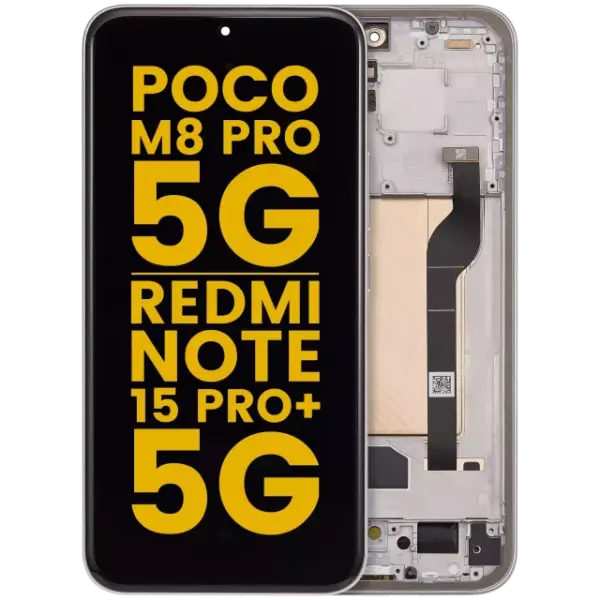 Display Telefon Xiaomi Poco M8 Pro 5G / Redmi Note 15 Pro+ 5G Refurbished (Silver)