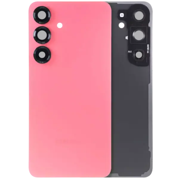 Capac Sticla Spate Cu Lentila Camera Samsung Galaxy S25 5G Service Pack (Coral Red)