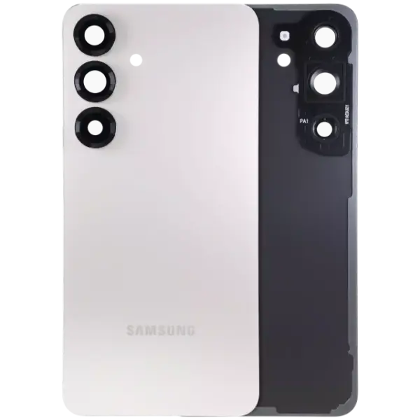 Capac Sticla Spate Cu Lentila Camera Samsung Galaxy S25 5G Service Pack (Pink Gold)