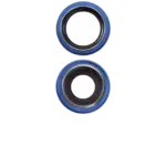 Lentila Camera Spate Cu Suport Si Rama iPhone 16 / 16 Plus (Ultramarine) (2 Piece Set) Premium - imagine 2