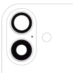 Lentila Camera Spate Cu Suport Si Rama iPhone 16 / 16 Plus (White) (2 Piece Set) Premium