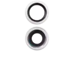 Lentila Camera Spate Cu Suport Si Rama iPhone 16 / 16 Plus (White) (2 Piece Set) Premium - imagine 2