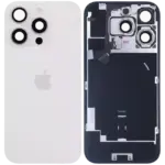 Capac Spate Sticla iPhone 16 Pro Original (White Titanium) - imagine 2