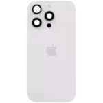 Capac Spate Sticla iPhone 16 Pro Original (White Titanium) - imagine 4