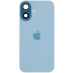Capac Spate Sticla iPhone 16 Original (Teal) - imagine 4