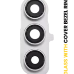 Geam Camera Spate Cu Rama Samsung Galaxy S24 FE 5G (White)