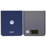 Capac Spate Sticla Motorola Razr / Razr 60  Original (Gibraltar Sea) - imagine 4