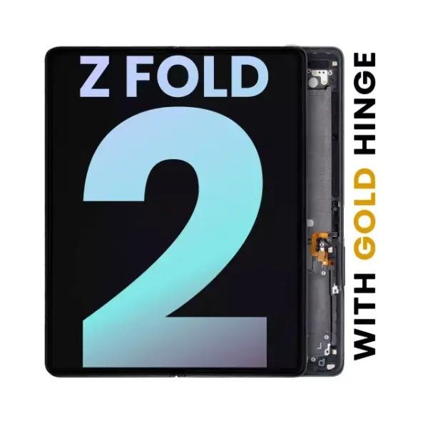 Ansamblu Display Interior Samsung Galaxy Z Fold 2 5G Service Pack (Mystic Black With Gold Hinge)