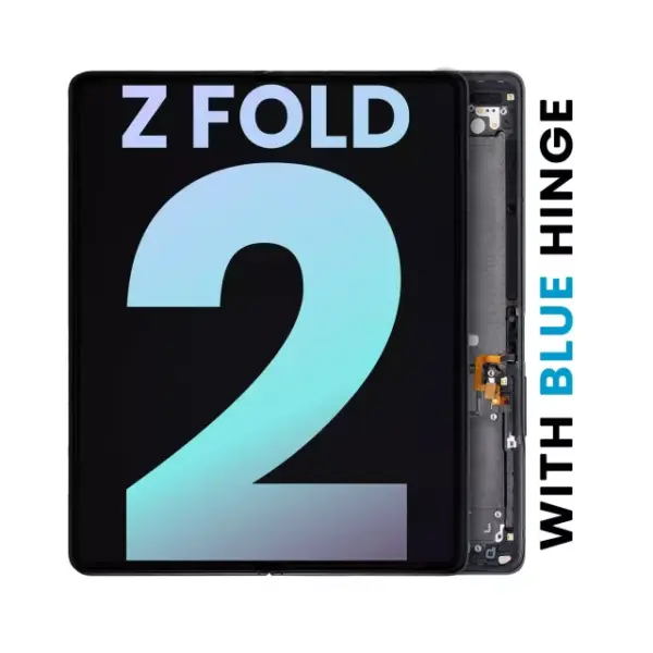Ansamblu Display Interior Samsung Galaxy Z Fold 2 5G Service Pack (Mystic Black With Blue Hinge)