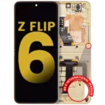 Display telefon Samsung Galaxy Z Flip 6 5G (F741) Refurbished (Yellow) (Inner)