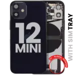 Carcasa Spate Cu Flex Port Incarcare Telefon iPhone 12 Mini (EU / Global Version) Pull B (Black)
