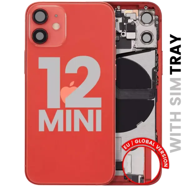 Carscasa Spate Cu Flex Port Incarcare Telefon iPhone 12 Mini (EU / Global Version) Pull B (Red)