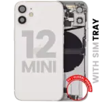 Carcasa Spate Cu Flex Port Incarcare Telefon iPhone 12 Mini (EU / Global Version) Pull B (White)