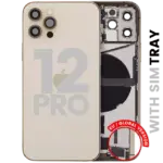 Carcasa Spate Telefon iPhone 12 Pro (EU / Global Version) Pull B (Gold)