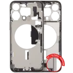 Carcasa Mijloc (mid-frame) cu Flex Port Incarcare iPhone 15 Pro Max Pull:A (Natural Titanium)