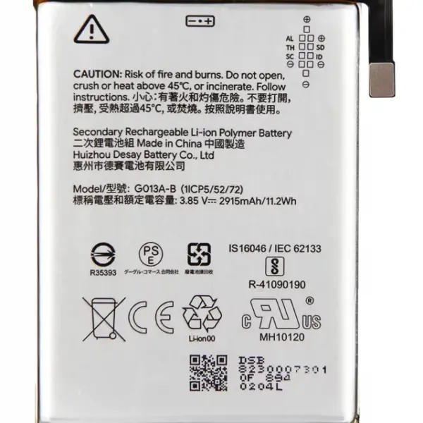Baterie telefon Google Pixel 3 (G013A-B)  Original