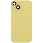 Capac Spate Sticla iPhone 14 Refurbished (Yellow) - imagine 2