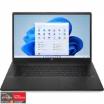 Laptop HP 17-cp1012nq AMD Ryzen™ 5 5625U pana la 4.30 GHz, 17.3, Full HD, 12GB, 512GB SSD, AMD Radeon Graphics, Windows 11 Pro, Jet Black, RF