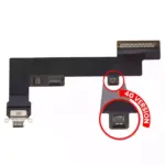 Cablu Flex Port Incarcare iPad Air 4 / iPad Air 5 (Cellular) Pull A (Black)