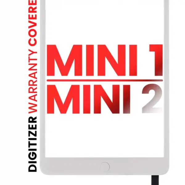 Touchscreen (Digitizer) Cu Chip IC Si Buton Home iPad Mini 1 / iPad Mini 2 AMPro XO7 (White)