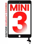 Touchscreen (Digitizer) Cu Chip IC iPad Mini 3 AMPro XO7 (Black)
