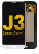 Ansamblu Display Samsung Galaxy J3 / Sol 4G / Express Prime / Amp Prime (J320 / 2016) Service Pack (White) (Fara Rama) - imagine 4