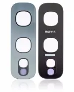 Lentila Camera Spate (Glass Only) Cu Adeziv Samsung Galaxy S10E (Silver) (10 Pack) - imagine 2