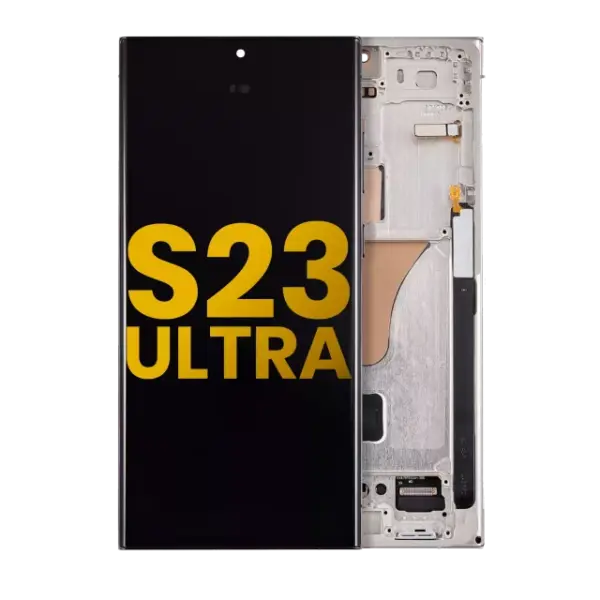 Ansamblu Display Samsung Galaxy S23 Ultra 5G Service Pack (Cream)